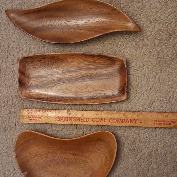 Set of Three Wooden Decorative Trays - Picture 4 of 4